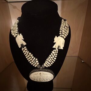 Ethnic, beaded, antique, and various handmade Indian necklaces